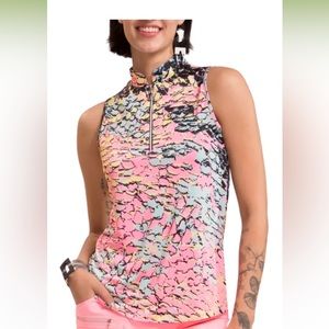 Jamie Sadock sleeveless golf polo